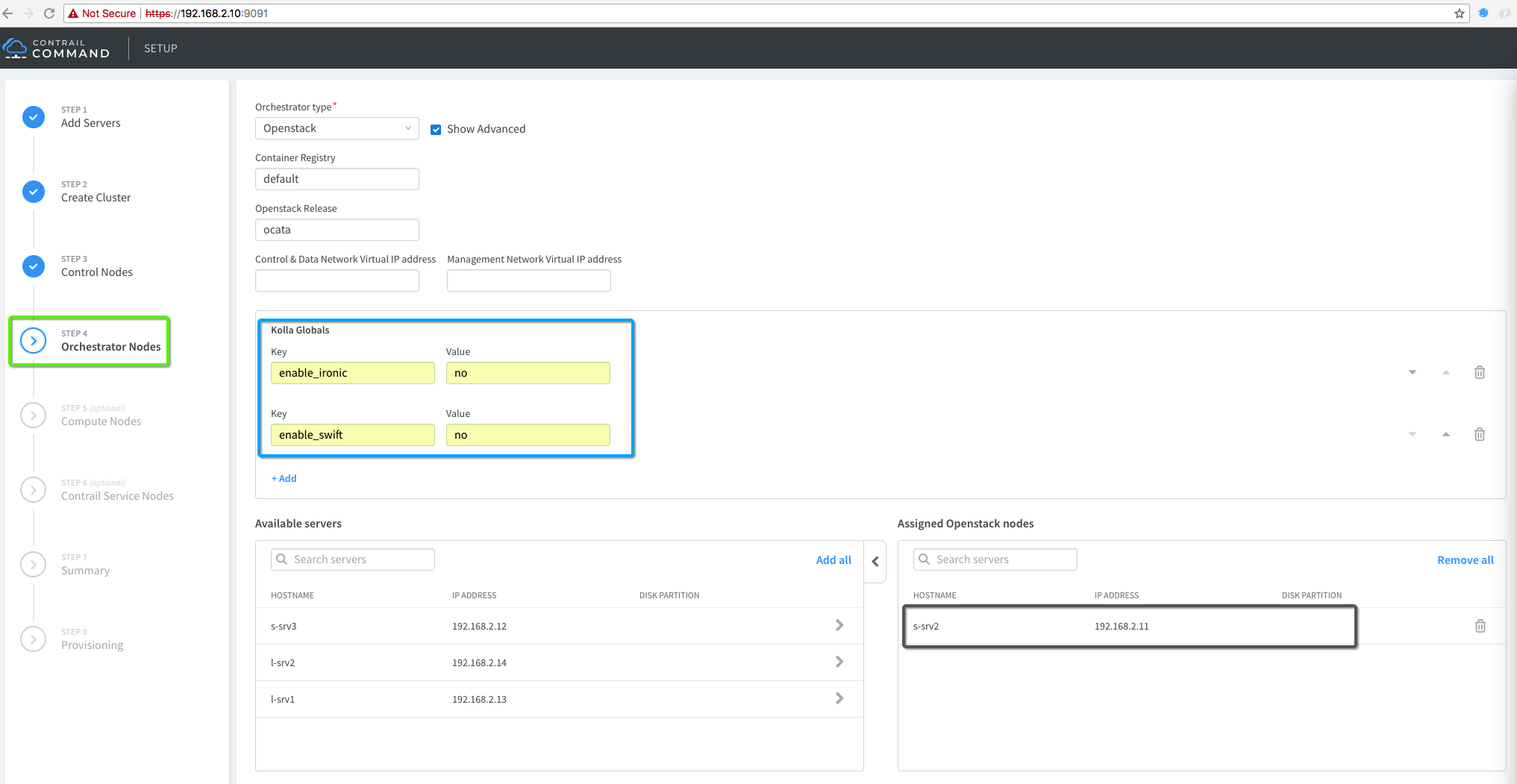 cluster Provisioning