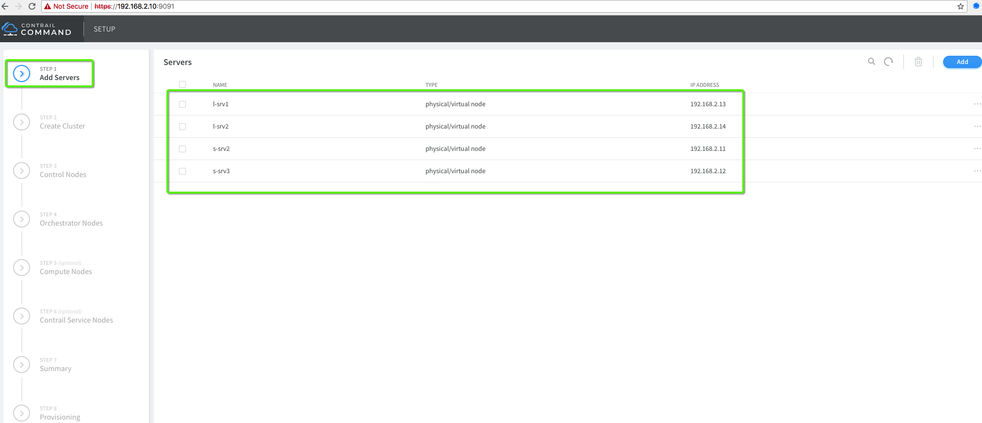 cluster Provisioning