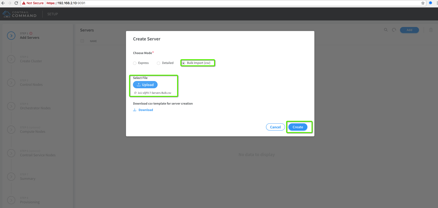 cluster Provisioning