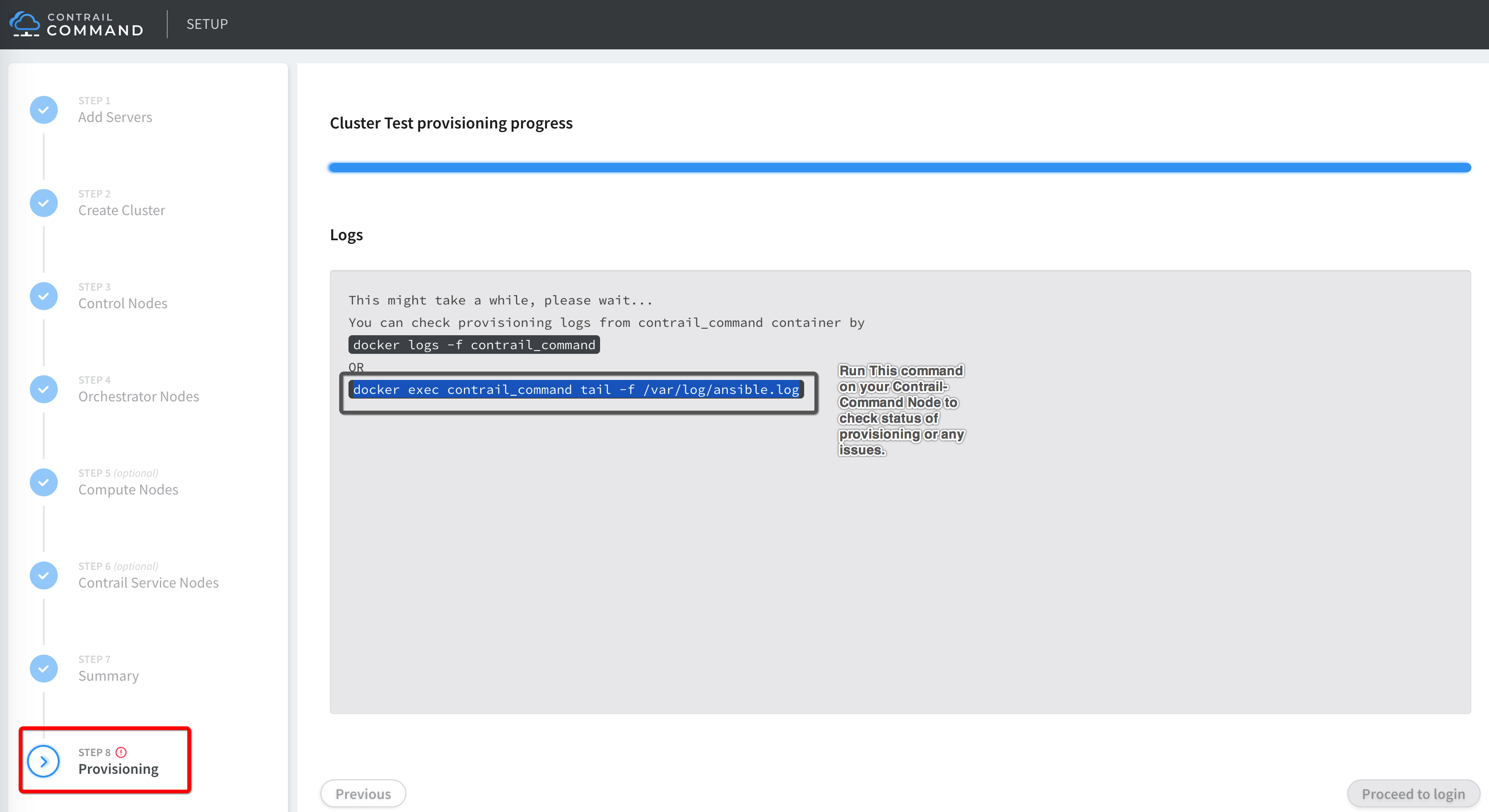 cluster Provisioning